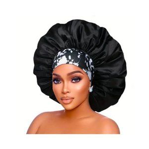 1pc Extra Large Satin Bonnets For Sleeping, Hair Bonnet